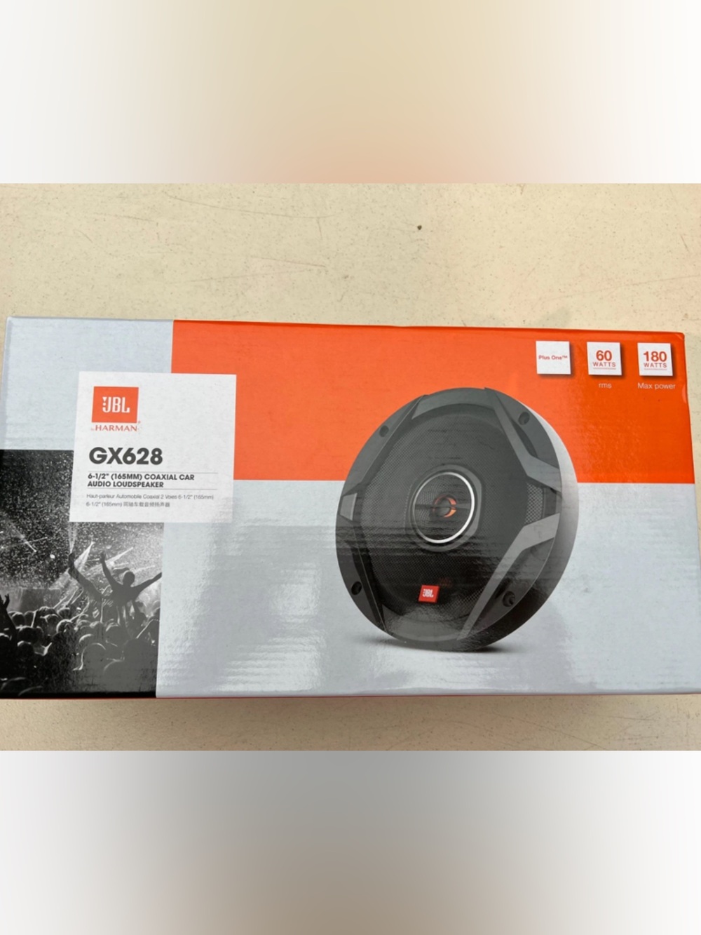 NWT JBL GX628 Car Speakers - Black and Orange Packaging